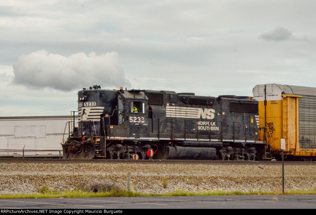 NS GP38-2 High nose Locomotive in the yard